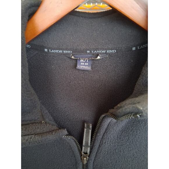 Lands End Mens size M/T 38-40 Gorpcore Outerwear Fleece Zip Jacket Grungecore - Picture 8 of 10